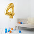 Inflated Gold <br> Giant Birthday Number <br> 86cm Tall